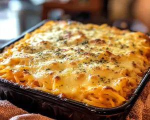 Creamy Southern Spaghetti Bake Recipe – Easy Cheesy Comfort Food