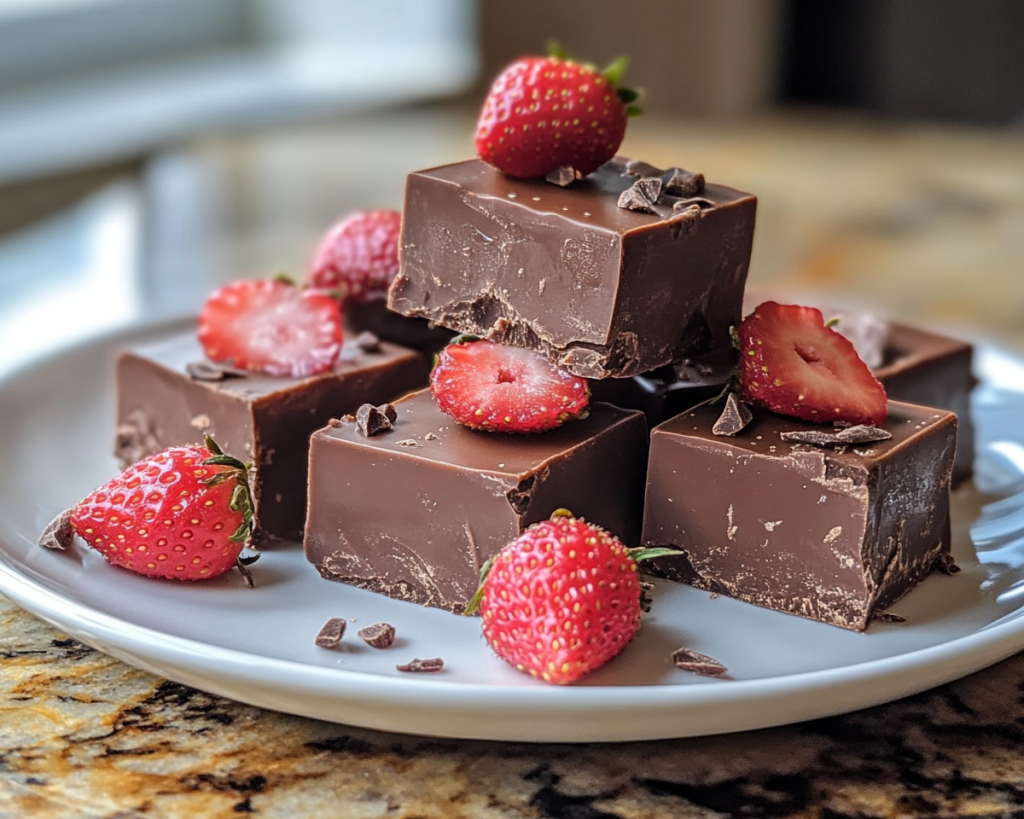 Chocolate Covered Strawberry Fudge Recipe Easy Valentine’s Day Treat