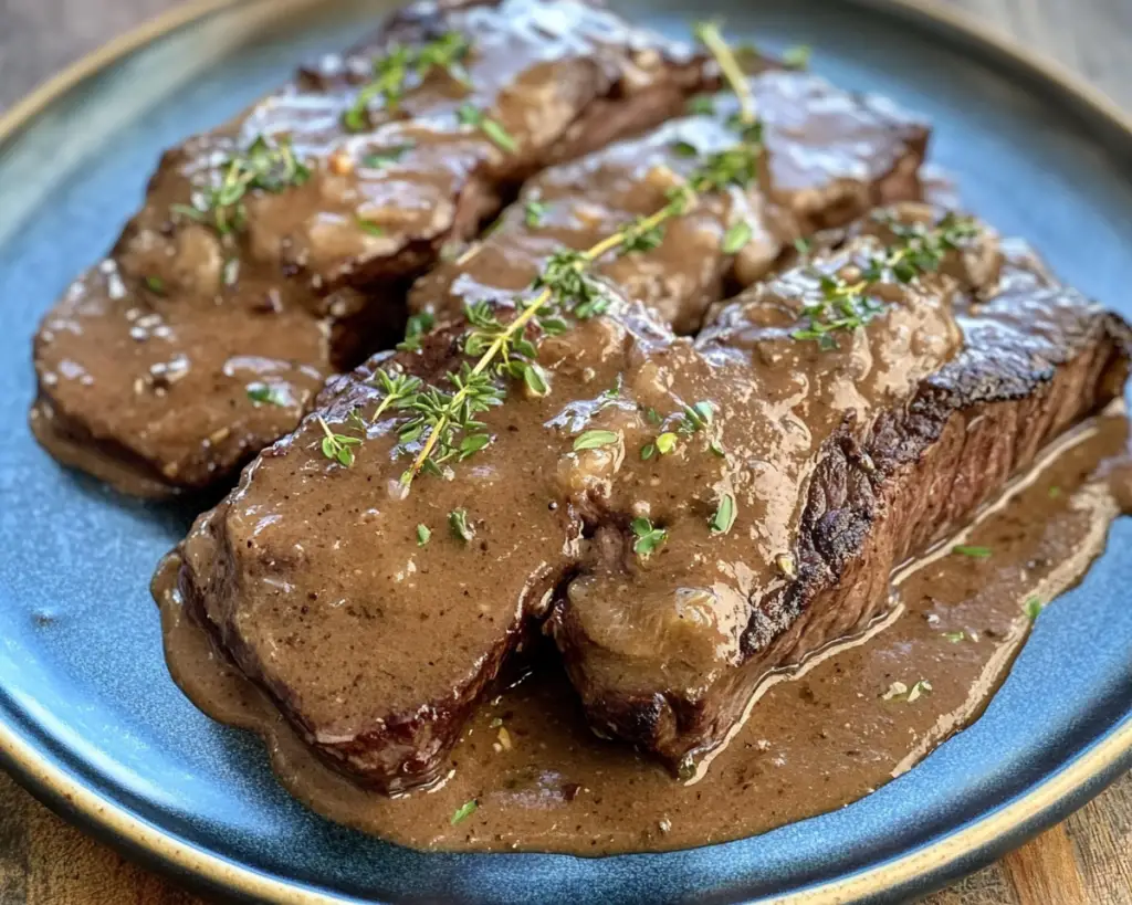 Tender Slow Cooker Smothered Steak Recipe – Easy Comfort Food