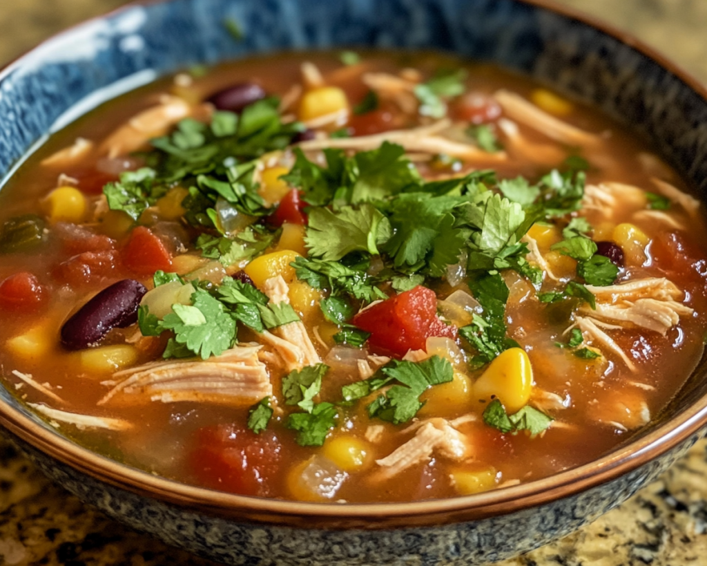 Cozy Chicken Tortilla Soup – Best Easy Crockpot Meal