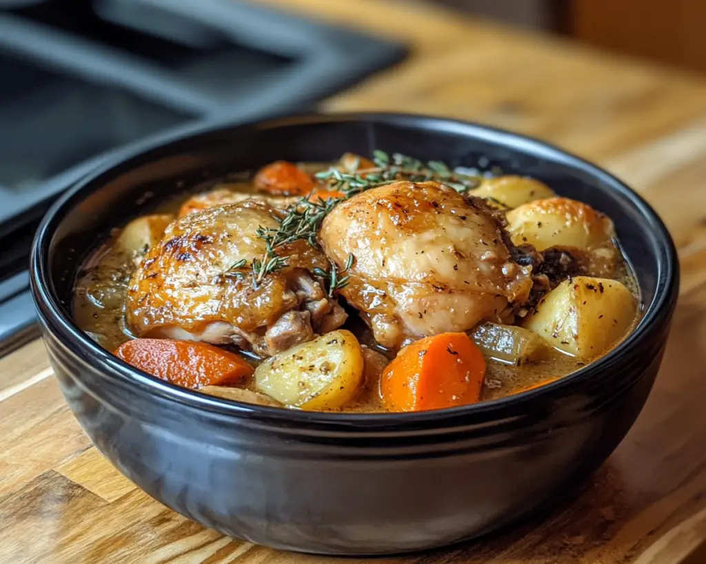 Crockpot Chicken Thigh Pot Roast Recipe for Cozy Comfort Nights