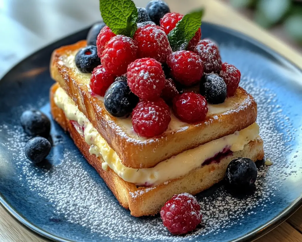 Irresistible Custard Yogurt Toast Recipe with Fresh Berries