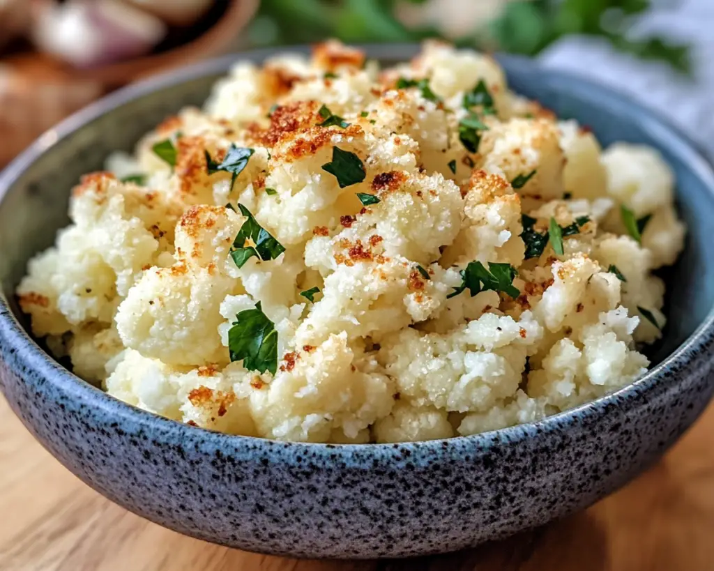 Garlic Parmesan Smashed Cauliflower Recipe – Easy & Flavorful