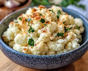 Garlic Parmesan Smashed Cauliflower Recipe – Easy & Flavorful