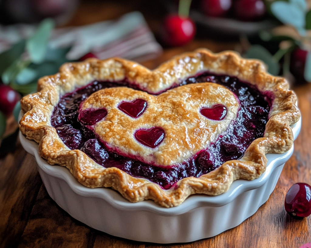 Heart Shaped Cherry Pie Recipe – Easy Valentine’s Day Dessert