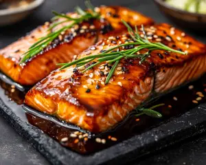 One-Pan Honey Soy Salmon with Crispy Edges