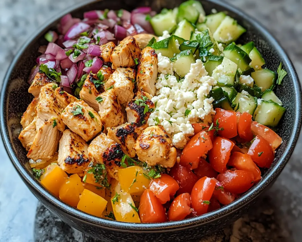 Greek Chicken Bowl – Easy Healthy Mediterranean Lunch Recipe
