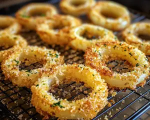 Parmesan Onion Ring Chips Recipe – Easy Baked Party Snack