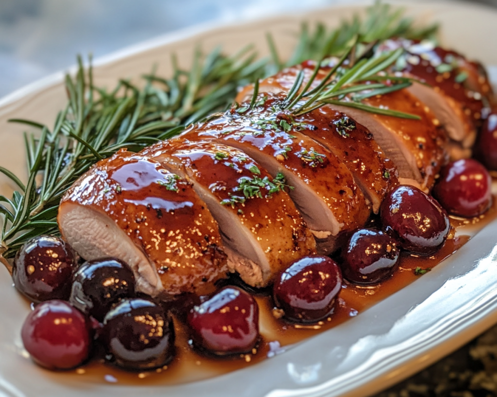 Cherry Glazed Duck Recipe: Easy Valentines Day Dinner for Two