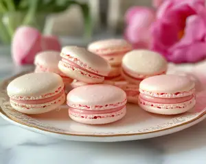 Pink Lemon Macarons Easy Homemade Valentines Day Dessert Recipe