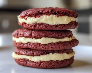 Cheesecake Stuffed Red Velvet Cookies – Easy Creamy Surprise Recipe