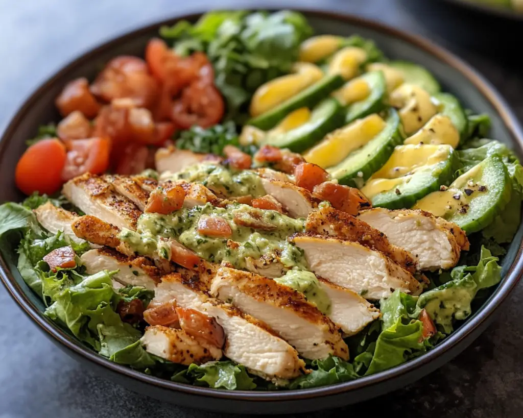 Copycat Panera Green Goddess Cobb Salad with Chicken Easy Recipe