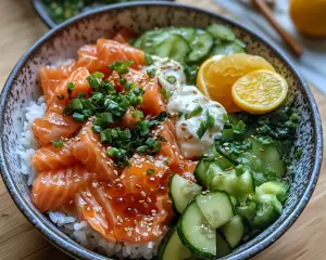 TikTok Salmon Rice Bowl Recipe Easy and Irresistible
