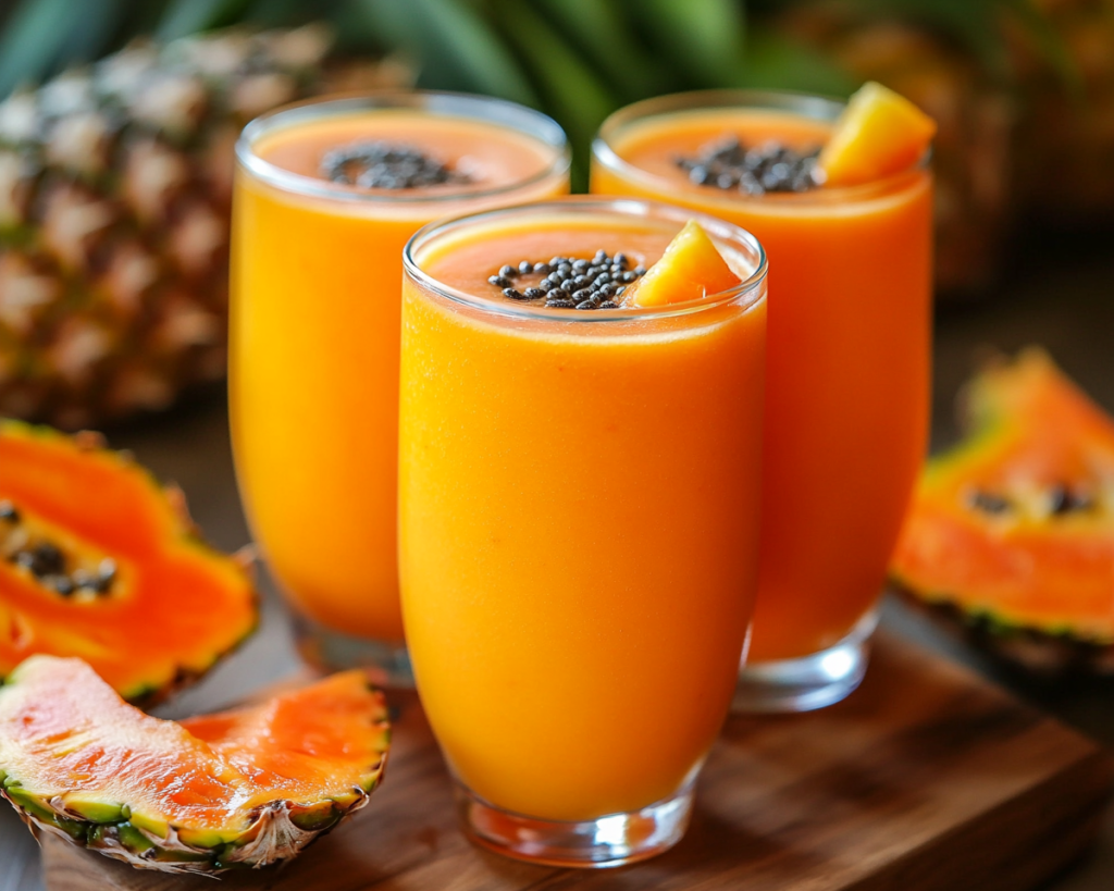 Healthy Papaya-Pineapple Smoothie Recipe for Perfect Refreshment