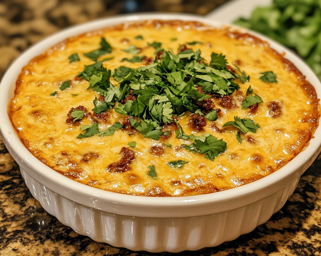 Melty Queso Dip with Spicy Sausage
