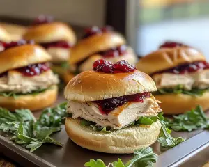 Turkey Cranberry Sliders Recipe – Easy Thanksgiving Leftovers Meal
