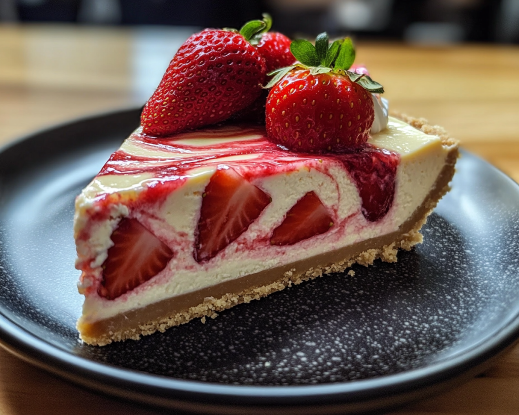 Strawberry Swirl Cheesecake Recipe Easy Valentine