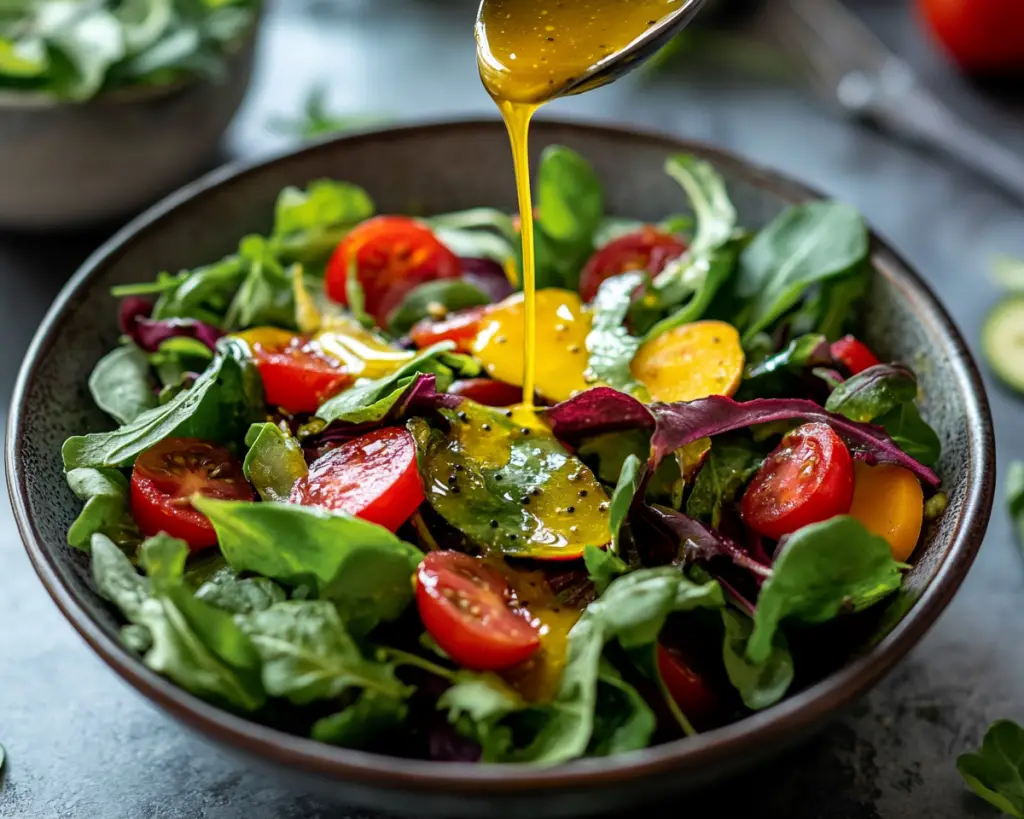 Winter Salad With Honey Mustard Dressing