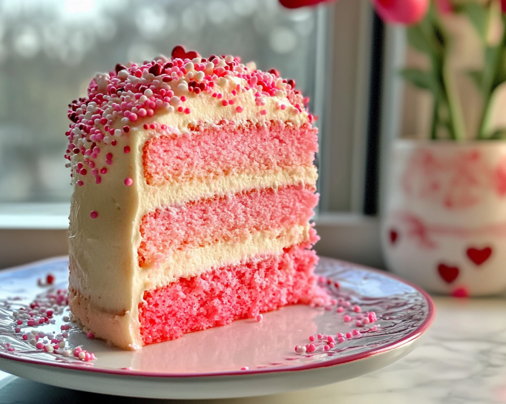 Pink Ombre Layer Cake Recipe Easy Valentine’s Day Showstopper