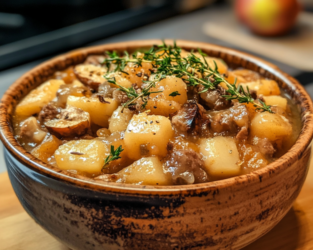 Apple Cider Stew Mash Recipe – Easy Cozy Fall Dinner Idea