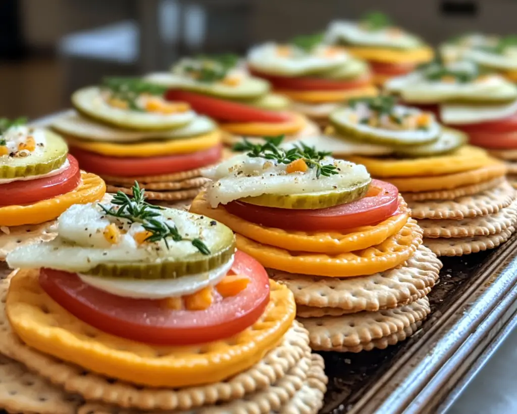 Ritz Crackers Party Sandwiches: Easy No-Cook Appetizer for Crowds