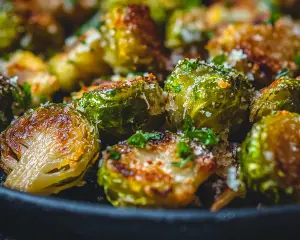 Crispy Smashed Brussels Sprouts Recipe with Garlic