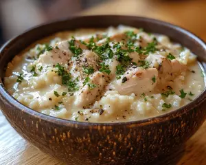 Creamy Smothered Chicken and Rice Delight