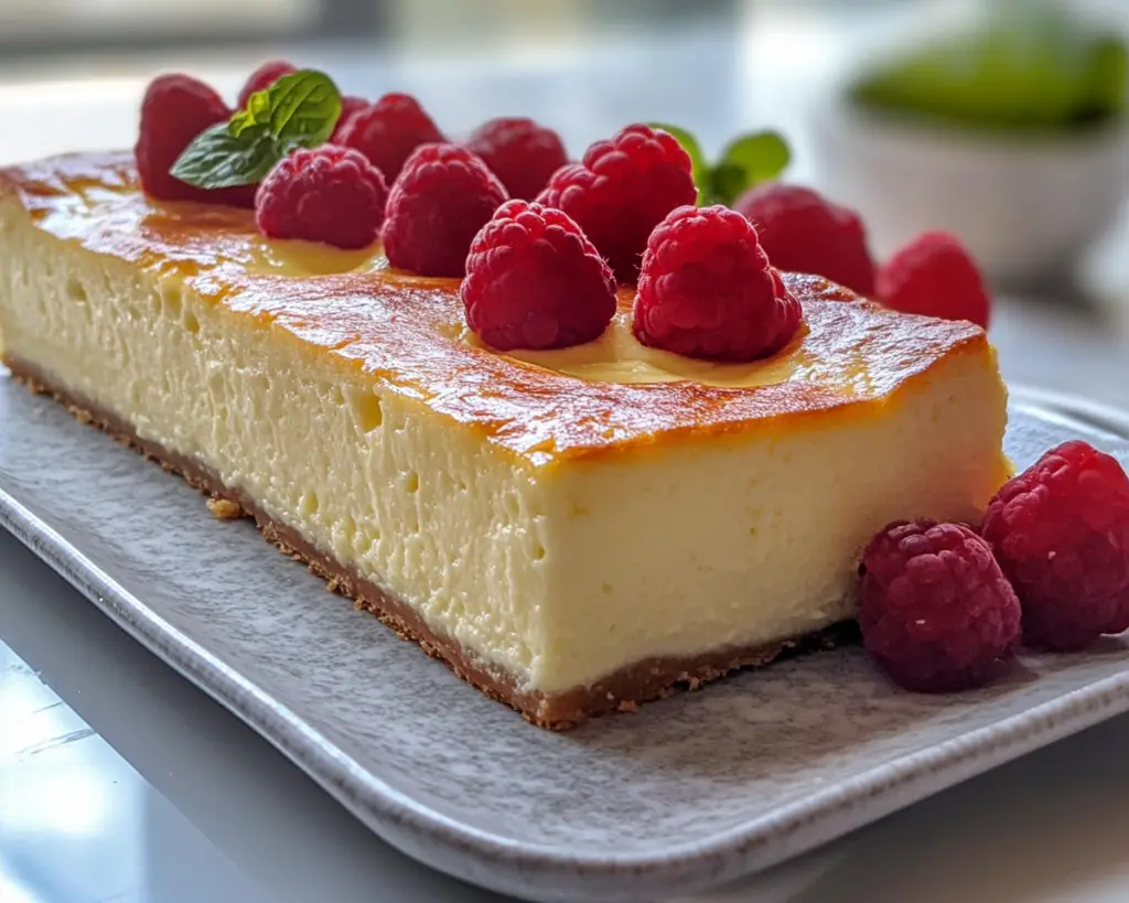 Creamy Loaf Pan Basque Cheesecake Recipe – Easy No Crust Dessert