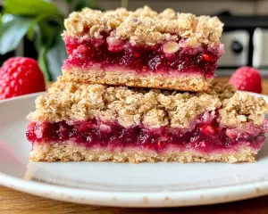 Raspberry Oatmeal Crumble Bars Recipe – Easy & Delicious Treat