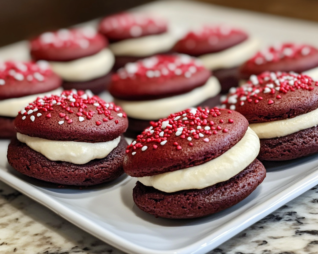 Red Velvet Whoopie Pies Recipe Easy Valentine’s Day Dessert