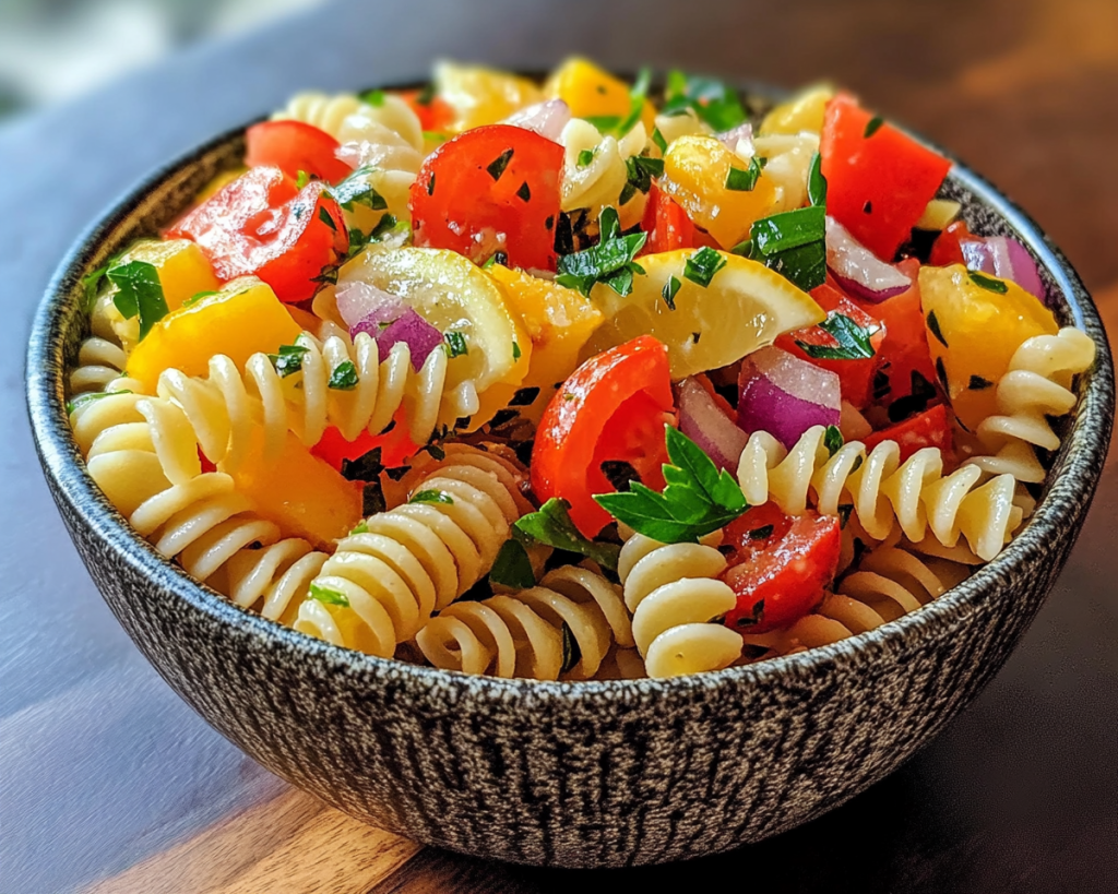 Pasta Salad with Lemon and Olive Oil