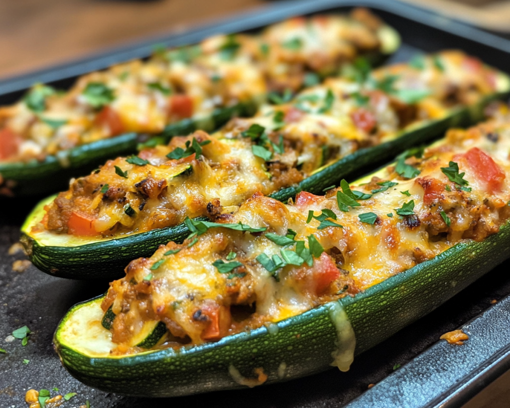 Healthy Stuffed Zucchini Boats