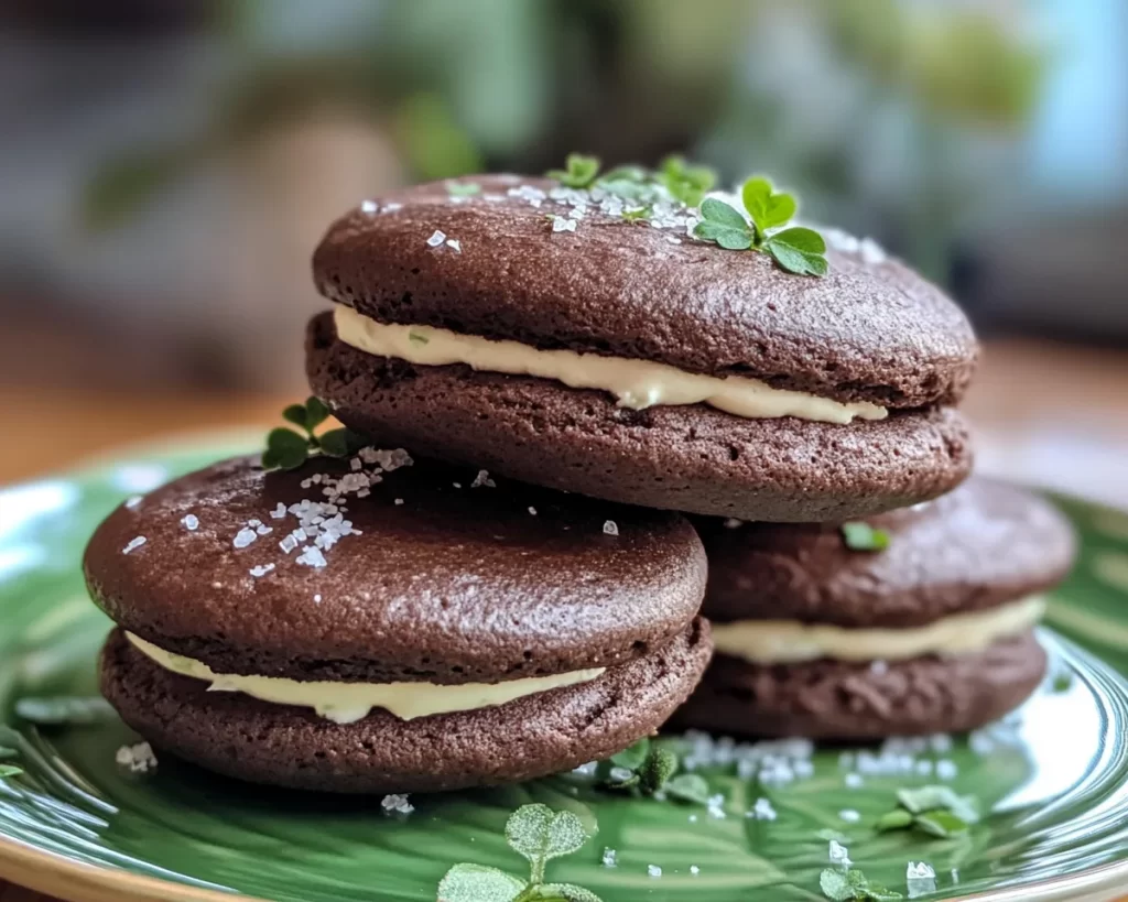 St Patrick’s Day Mint Chocolate Whoopie Pies