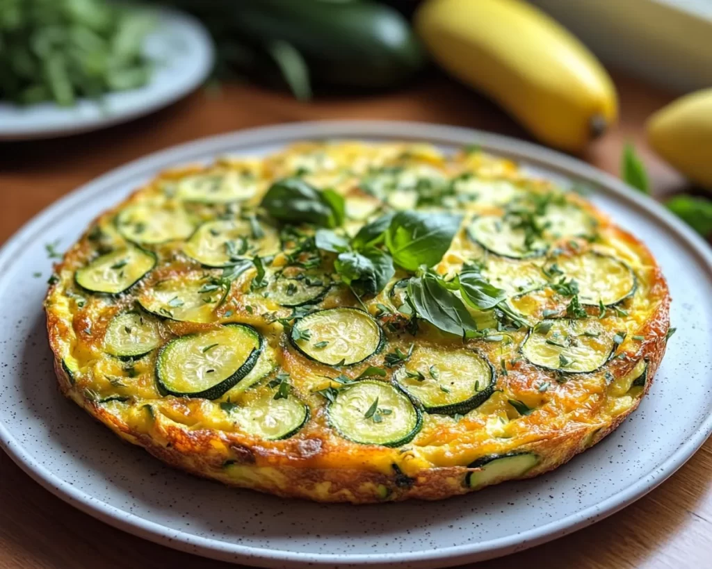 Frittata Recipe with Zucchini + Herbs (Spring Style)