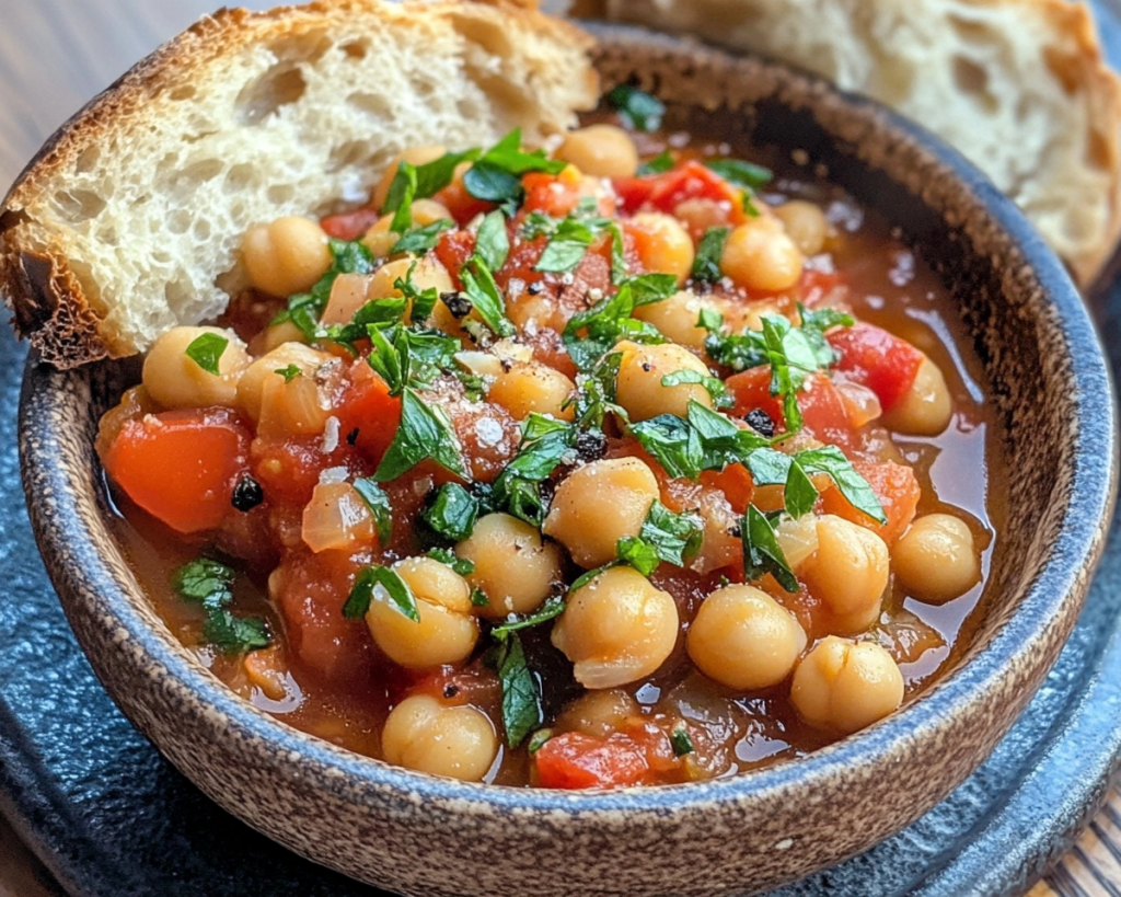 Mediterranean Chickpea and Tomato Stew