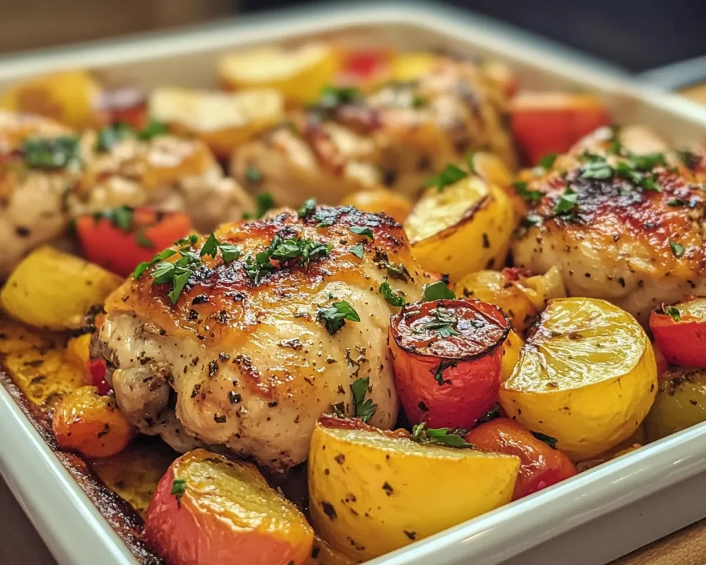 Spring Dinner Party Mediterranean Chicken