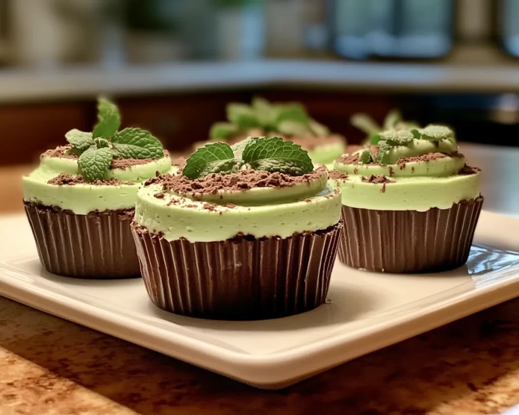 St Patrick’s Day Mint Cheesecake Cups