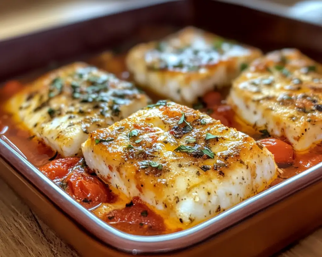 Baked Fish with Tomato Sauce