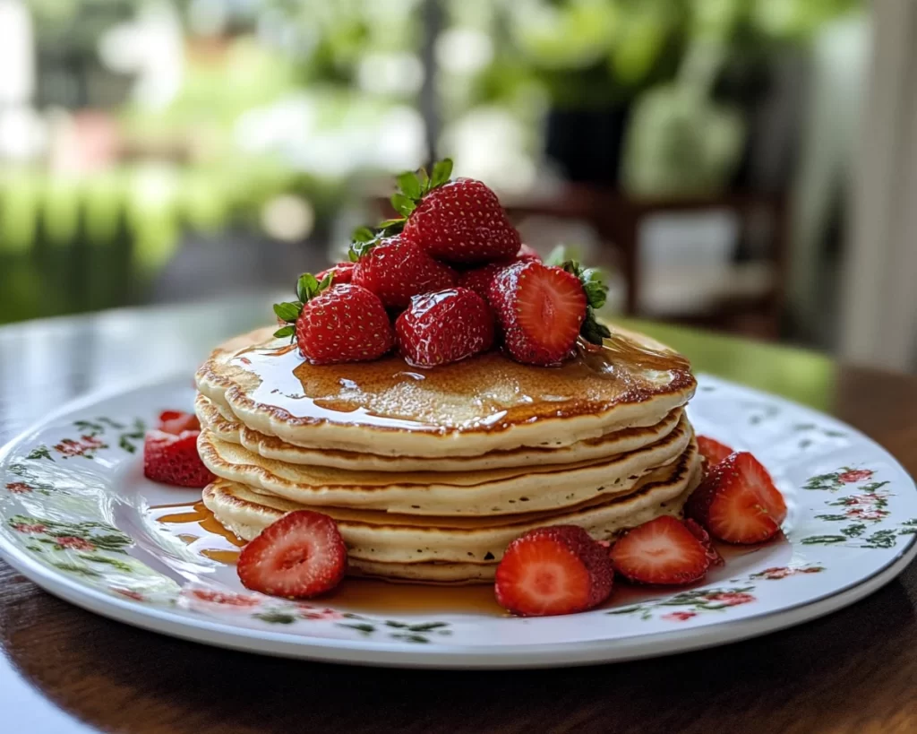 Mother’s Day Strawberry Pancakes