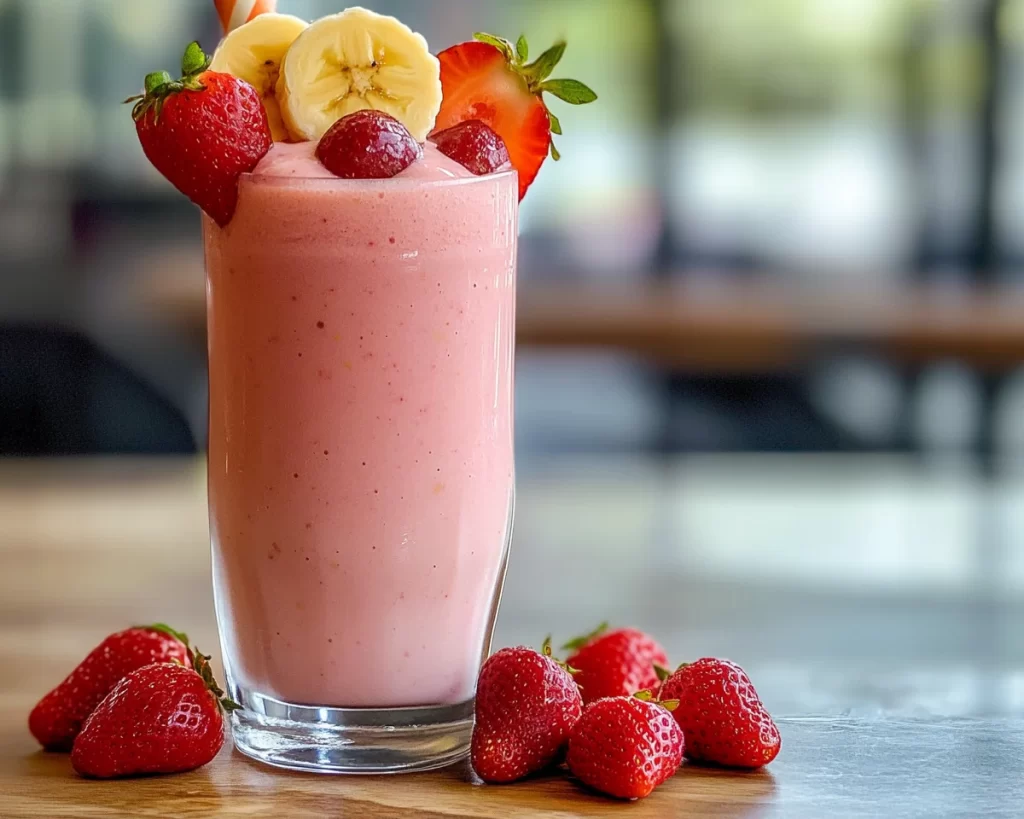 Strawberry Recipes Easy: Strawberry Banana Smoothie (Fast)