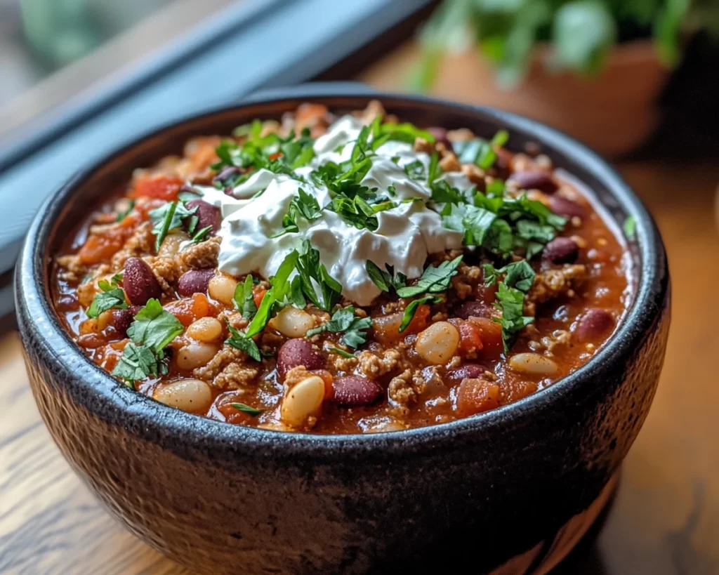 Spring Dinner Ideas: One Pot Turkey Chili