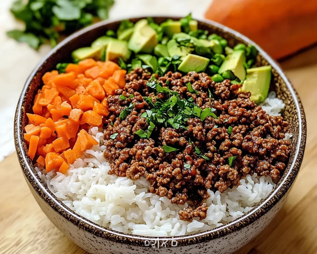 Irresistible Ground Beef And Rice Bowl