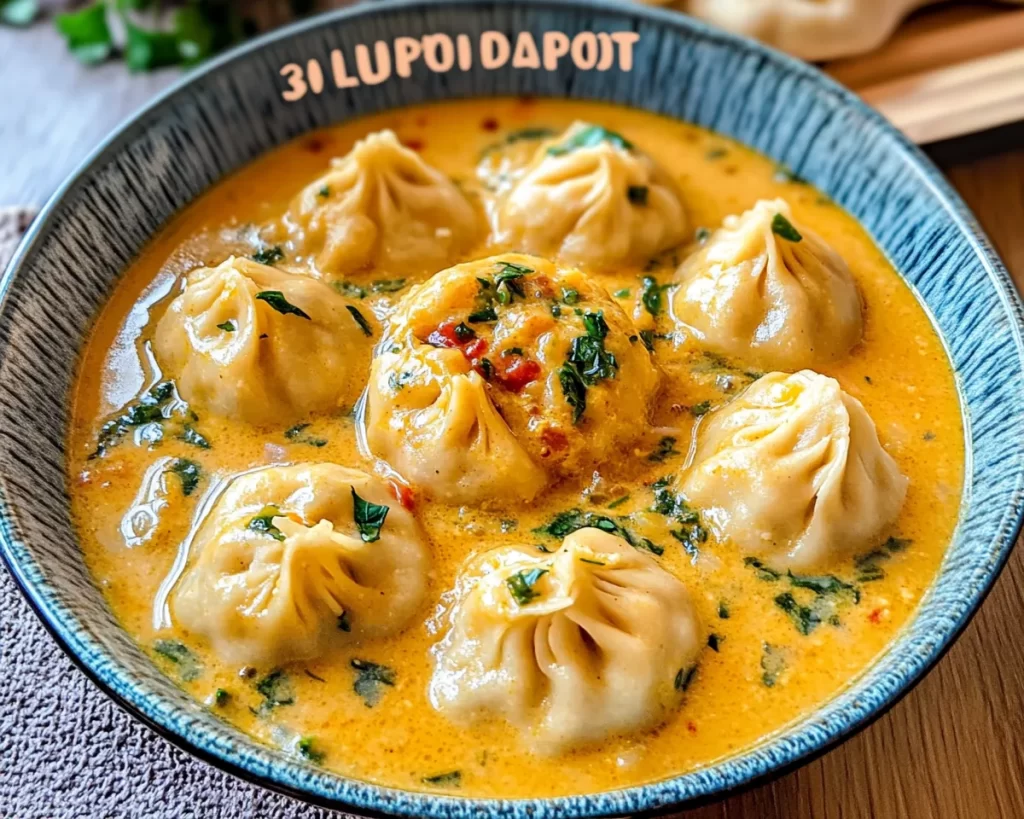 30-Minute Coconut Curry Dumpling Soup
