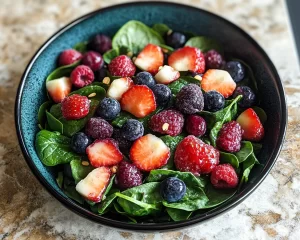 Vibrant Berry Spinach Salad for a Healthy Breakfast
