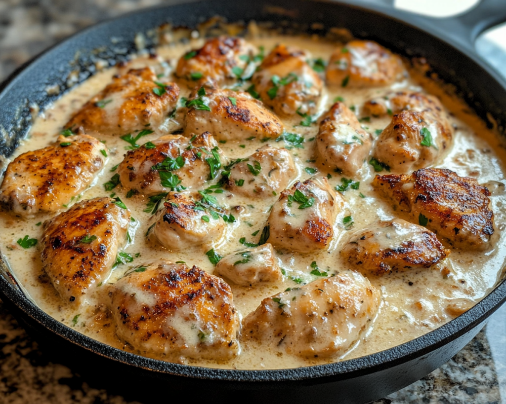 Creamy Garlic Chicken Skillet