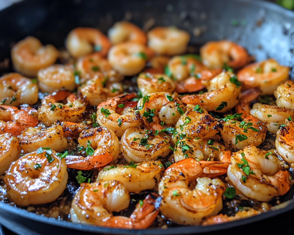 Garlic Butter Shrimp Skillet