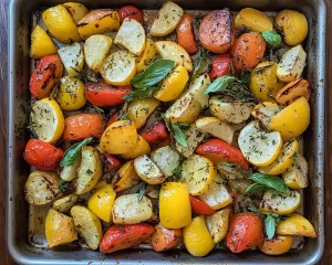 Summer Side Dishes: Lemon Herb Roasted Veggies