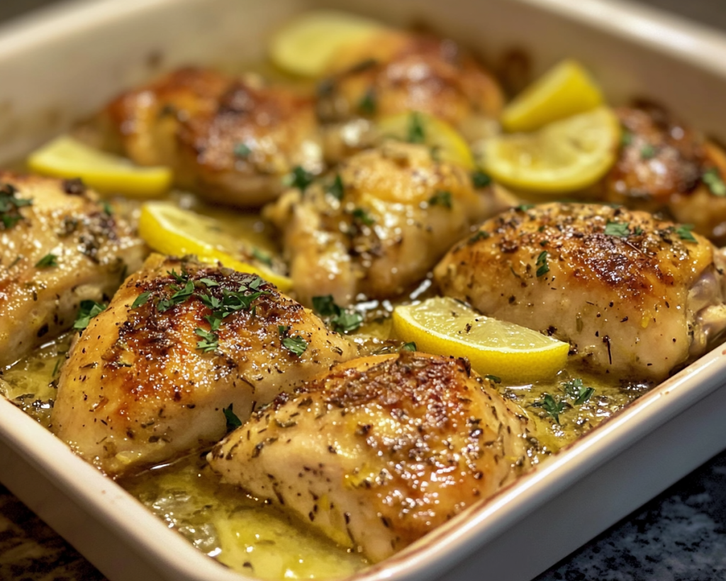 Baked Lemon Garlic Chicken