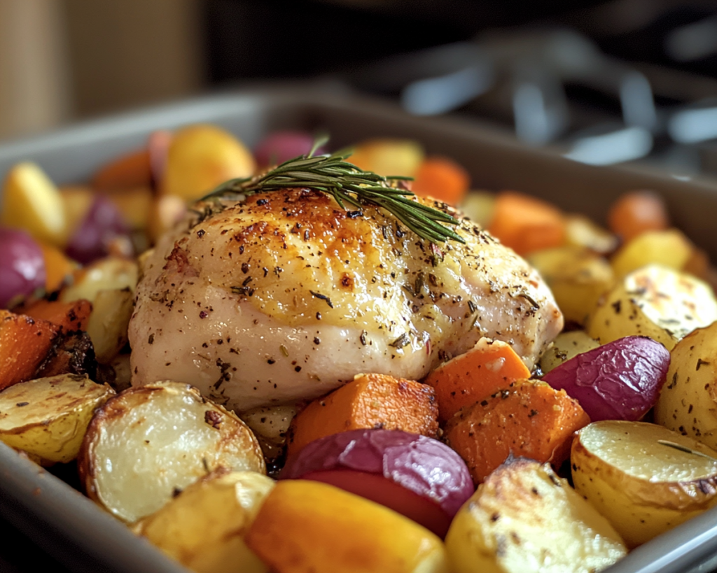 Healthy Oven Chicken with Vegetables