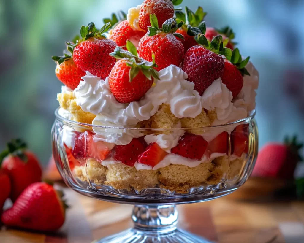 Mother’s Day Strawberry Cream Trifle